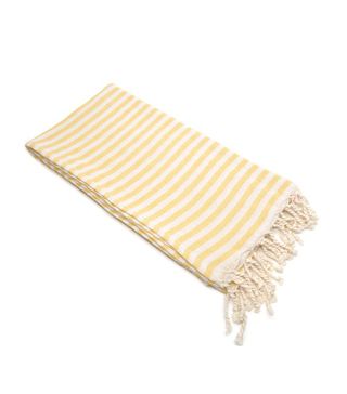 Linum Home + 100% Turkish Cotton Fun in the Sun Striped Pestemal Beach Towel