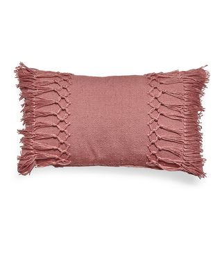 Modrn + Textured Lumbar Outdoor Throw Pillow