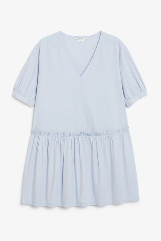 Monki + Oversized Cotton Mini Dress