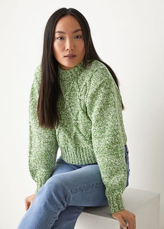 & Other Stories + Cable Knit Jumper
