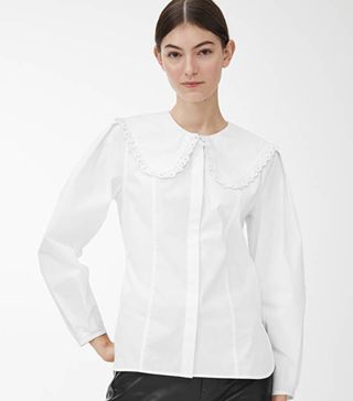 Arket + Embroidered Poplin Blouse