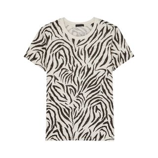 ATM Anthony Thomas Melillo + Schoolboy Zebra-Print Slubbed Cotton T-Shirt