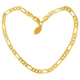 Lifetime Jewelry + 4mm Figaro Chain Anklet