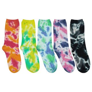 Bienvenu + Colorful Tie-Dye Cotton Socks