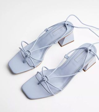 Topshop + Nikita Blue Strap Sandals