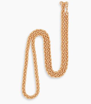 Susan Caplan + Vintage Gold Plated Spiga Chain Necklace