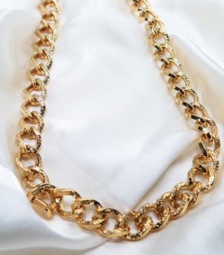 Vintage + Gold Chunky Long Chain Necklace