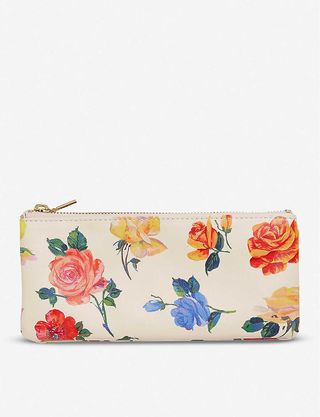 Bando + Coming Up Roses Floral-Print Faux-Leather Pencil Case