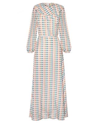 Lisou + Sienna Rainbow Dash Print Voile Maxi Dress
