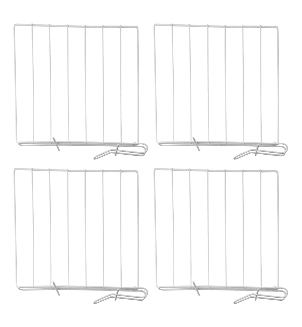 Evelots + Closet Wood Shelf Divider, Set of 4