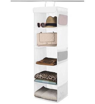 Zober + 5-Shelf Hanging Closet Organizer