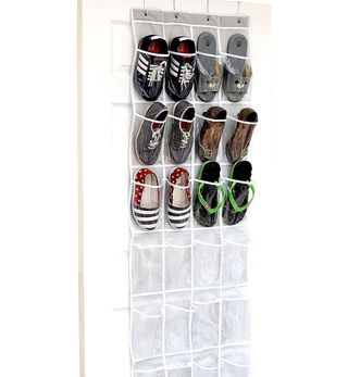 Simple Houseware + Crystal Clear Over the Door Hanging Shoe Organizer