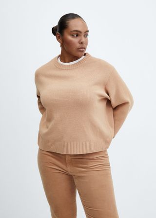 Mango + Round-Neck Knitted Sweater