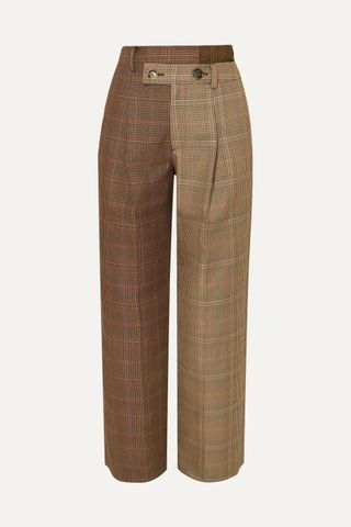 Andersson Bell + Fifty Fifty Asymmetric Checked Pants