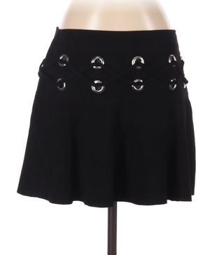 Parker + Leather Skirt