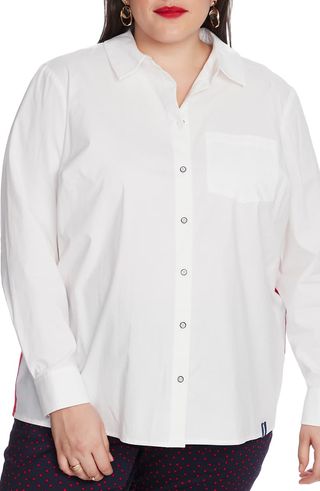 Court & Rowe + Embroidered Button-Up Shirt