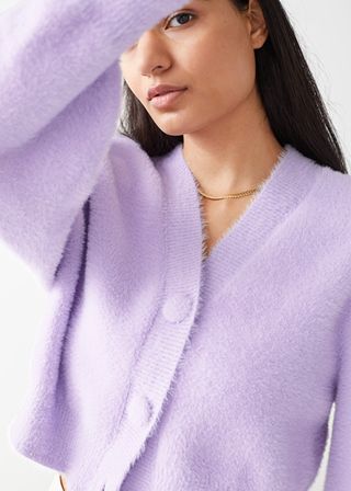 & Other Stories + Cropped Boxy Knit Cardigan