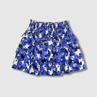 Who What Wear + Smocked Ruffle A-Line Mini Skirt
