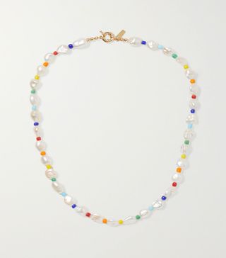 Éliou + Gold-Tone Pearl and Bead Necklace