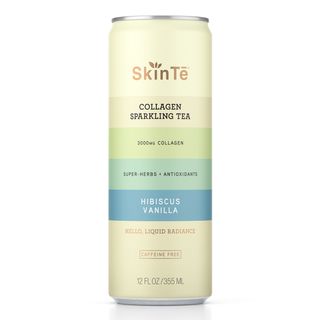 SkinTē + Collagen Sparkling Tea in Hibiscus Vanilla, 6-Pack