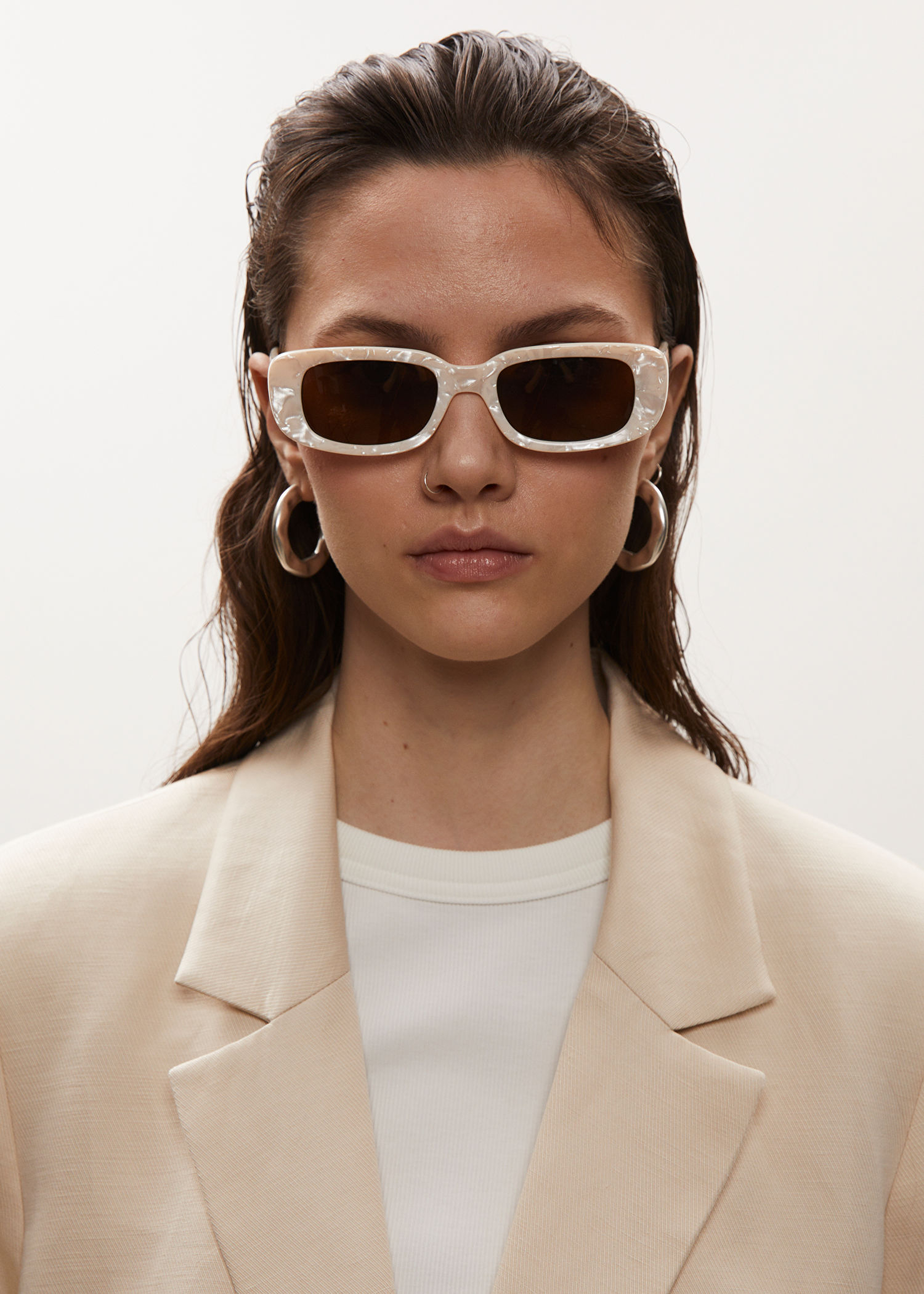 &amp;amp; Other Stories + Rectangular Silhouette Sunglasses