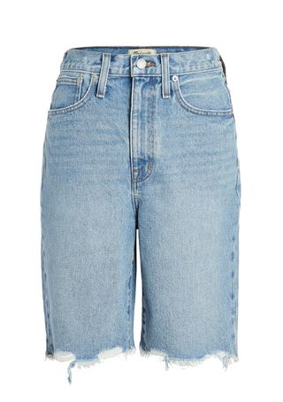 Madewell + High Rise Midi Length Jean Shorts