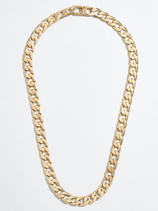 Bauble Bar + Small Michel Curb Chain Necklace in Gold