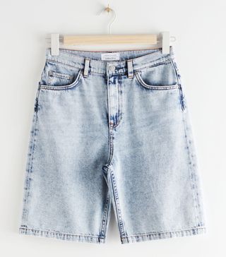 & Other Stories + High Rise Denim Shorts