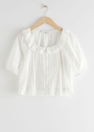 & Other Stories + Scoop Neck Ruffle Top