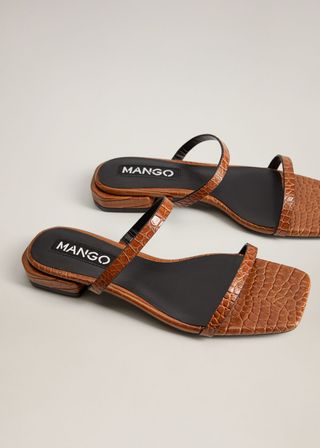 Mango + Flat Croc Sandal