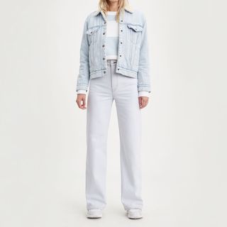 Levi's + Ribcage Wide Leg Jeans in Cold as Ice