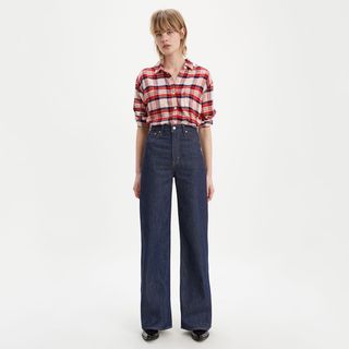 Levi's + Ribcage Wide Leg Jeans in High and Might