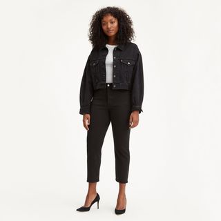 Levi's + Wedgie Fit Straight Jeans in Black Heart