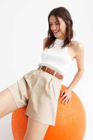 H&M + Lyocell-Blend Chino Shorts