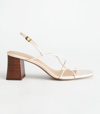 & Other Stories + Strappy Leather Heeled Sandal