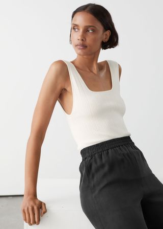 
Other Stories + Deep Scoop-Neck Rib Top