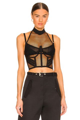 Dion Lee + Net Lace Layered Top