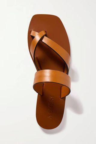 A Emery + Carter Leather Slides