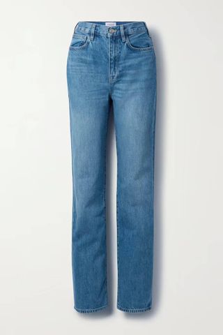 Frame + Le Jane High-Rise Straight-Leg Jeans