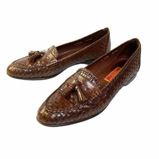 Vintage + Cole Haan Country Woven Brown Loafers