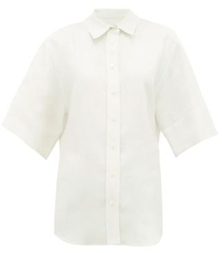 Joseph + Starr Buttoned Linen-Blend Shirt