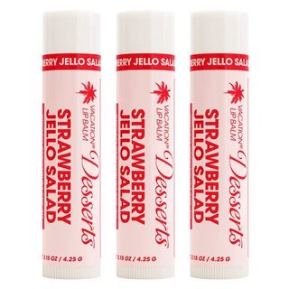 Vacation + Strawberry Jello Salad SPF 30 Sunscreen Lip Balm - 3 Pack