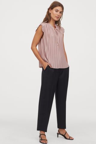 H&M + Pleated Top
