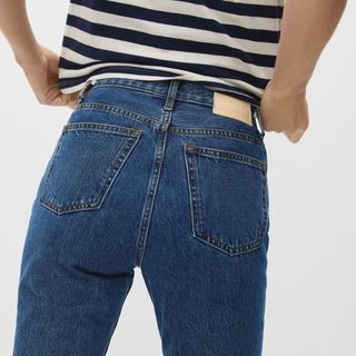 Zoomed n shot of back pockets of Everlane The '90s Straight Jean