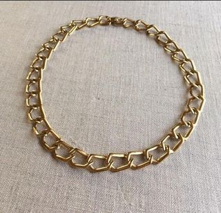Ankh Vintage + Monet Gold Link Chain Necklace