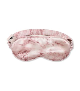 Slip + Pink Marble Pure Silk Sleep Mask