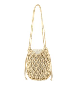 Accessorize + Beaded Shoulder Bag With Drawstring Pouch