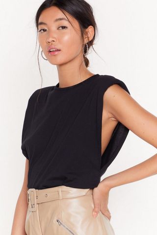 Nasty Gal + Chip on Your Shoulder Jersey Tank Top