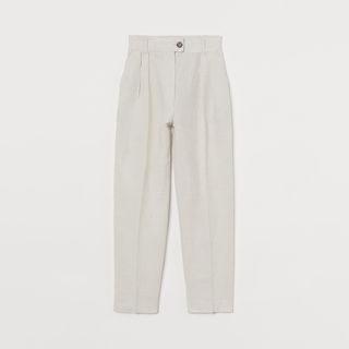 H&M + Linen-Blend Pants