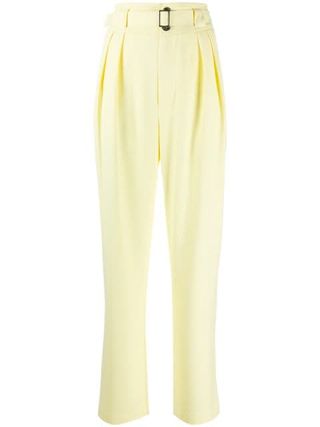 Simon Miller + Belted High Waist Tailored Trousers